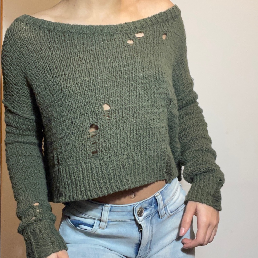 Hollister Distressed Sweater